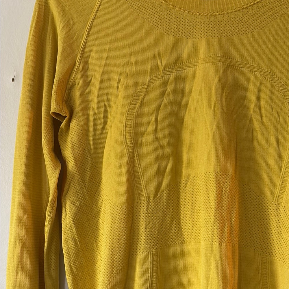 lululemon athletica Long Sleeve Tee in Bright Yellow - Picture 3 of 6